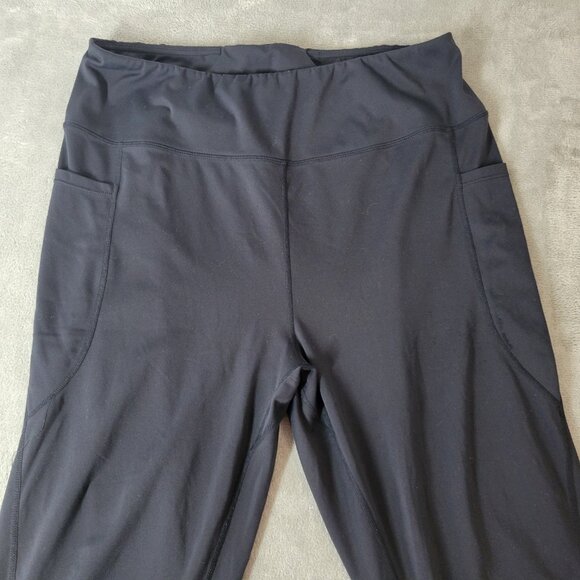 Baleaf Womens Shorts 2XL Plus LONG Biker Black Poly Blend Lightweight BLA127E - Picture 3 of 10